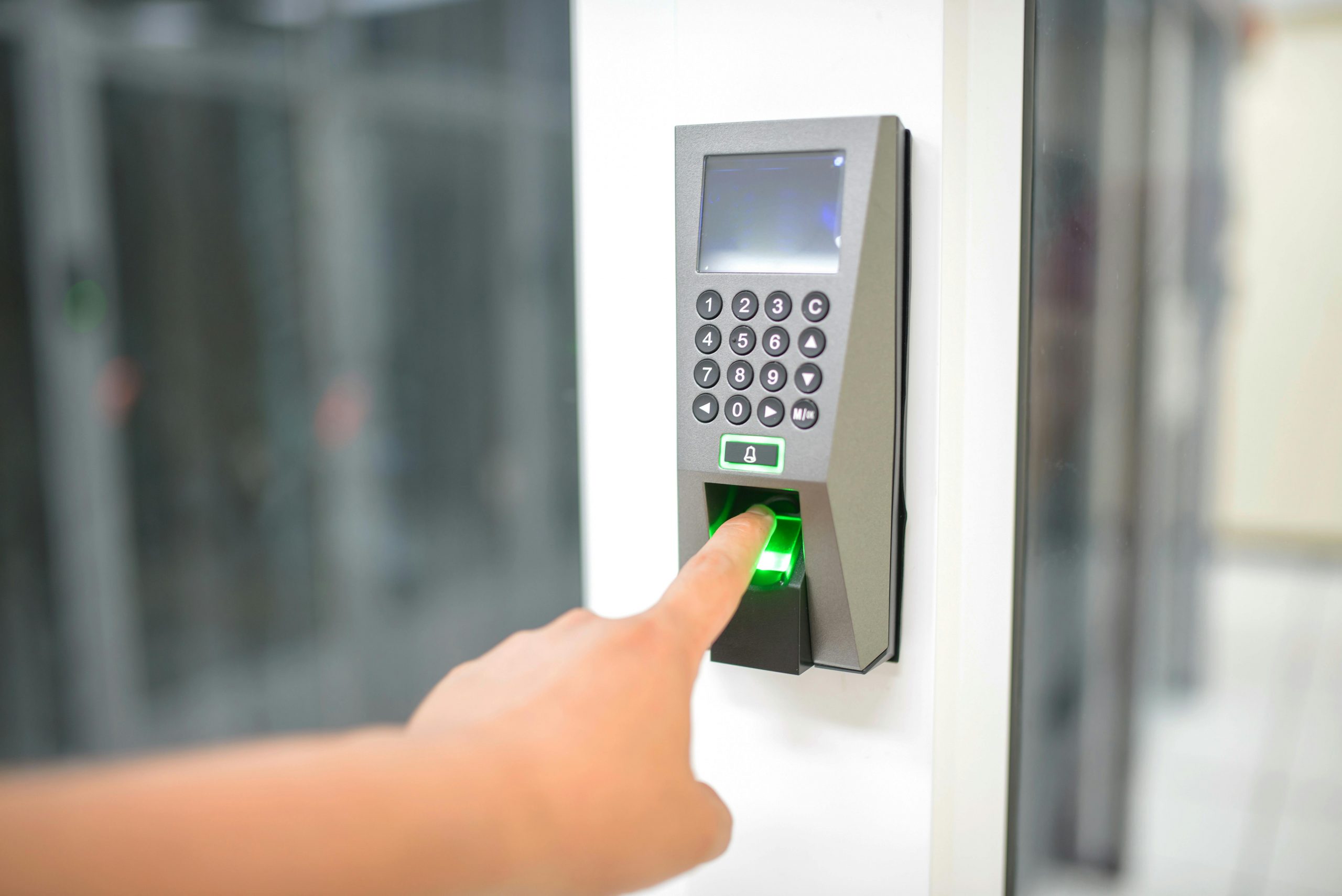 Access control panels and biometric readers on ATENCO LT1E UPS