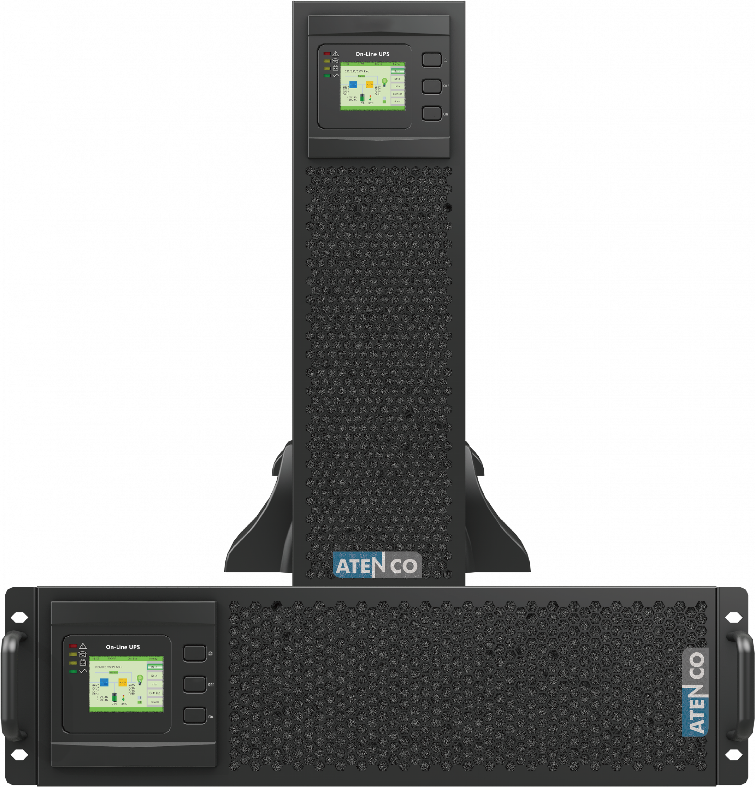 ATENCO RM33E 10-50 kVA three-phase rack online UPS