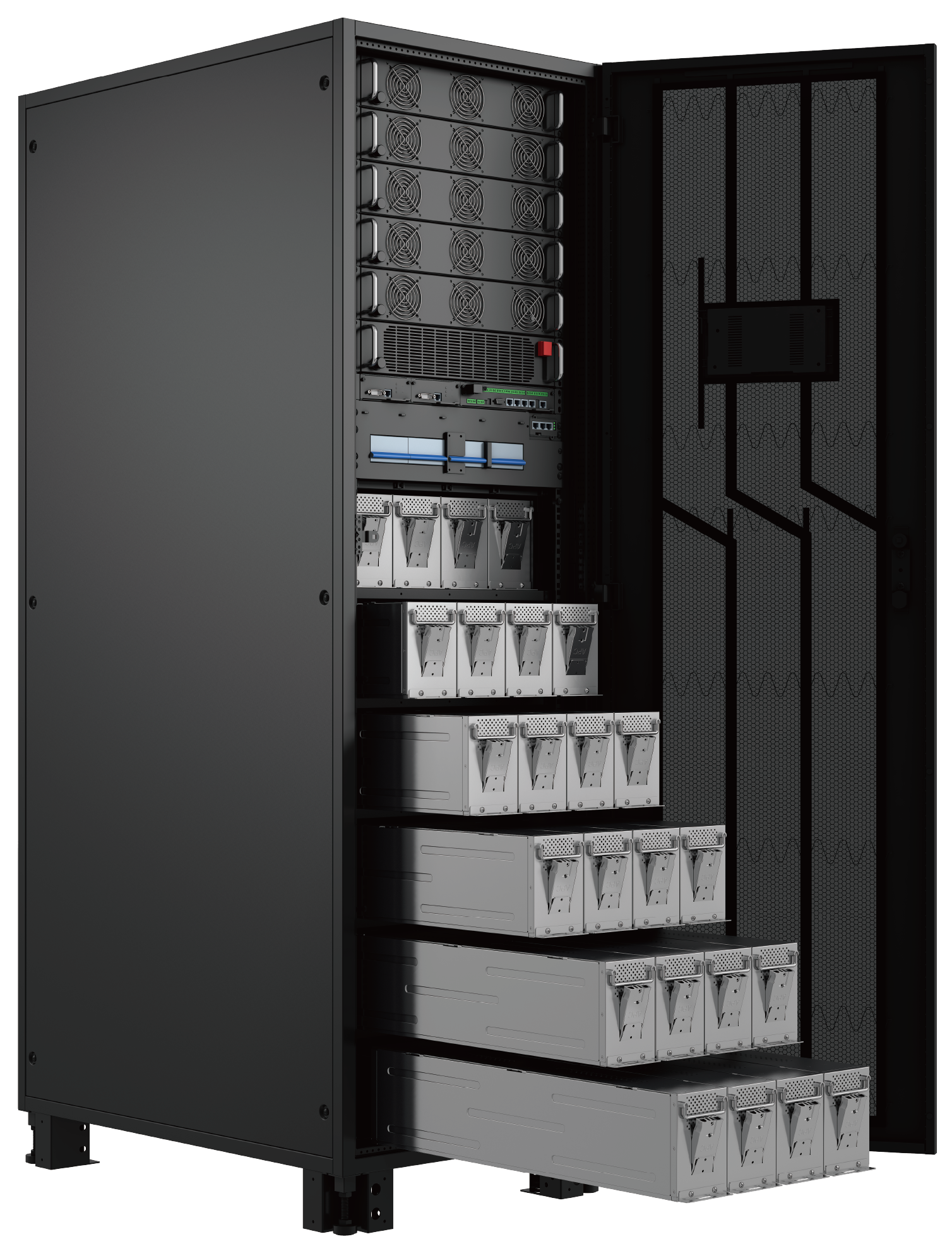 TM66E modular three-phase UPS power module configuration