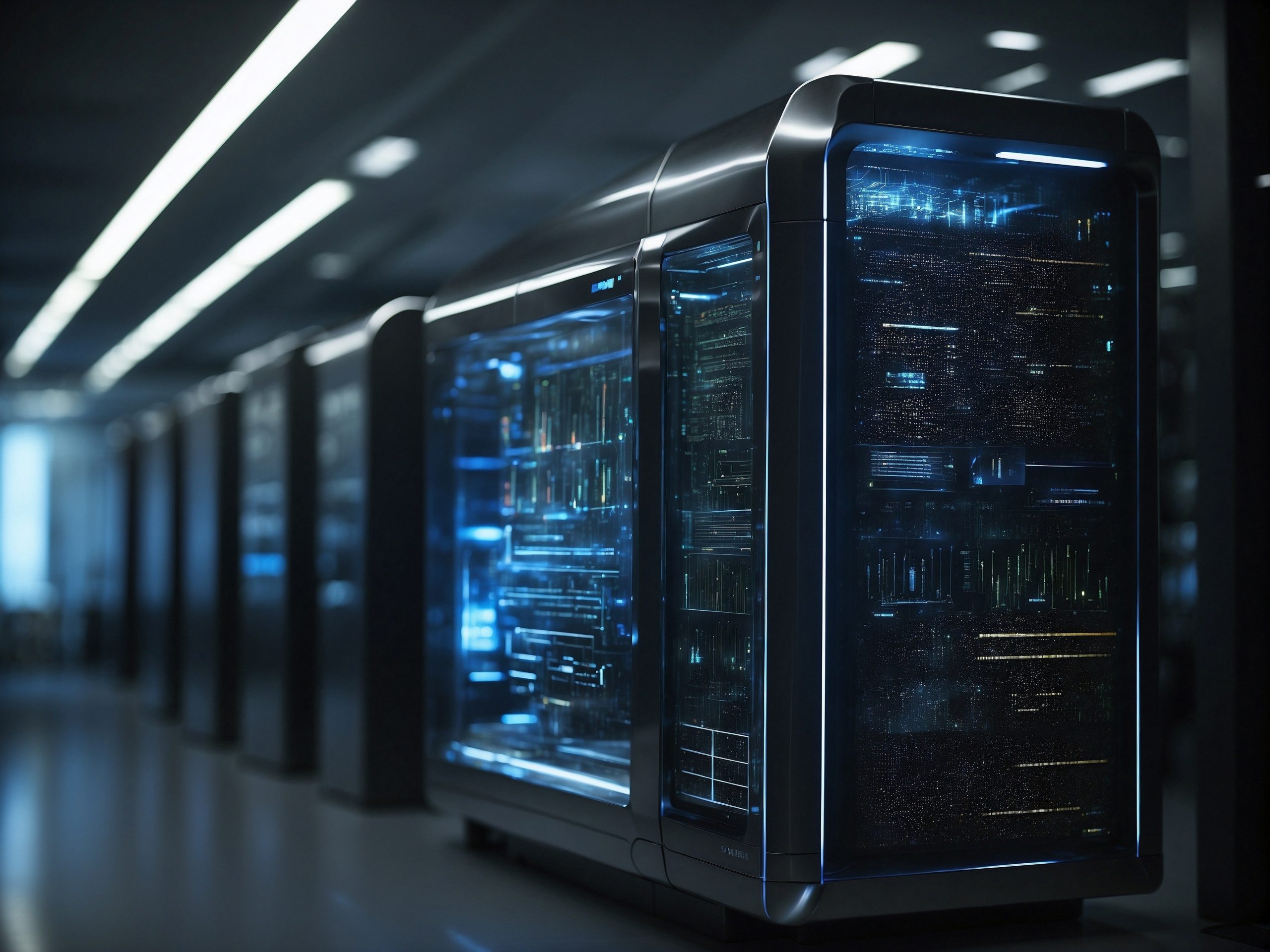 Network rooms, campus IT cores and distribution frames backed up by ATENCO TM66E Modular 10-150 kVA rack-cabinet modular three-phase UPS